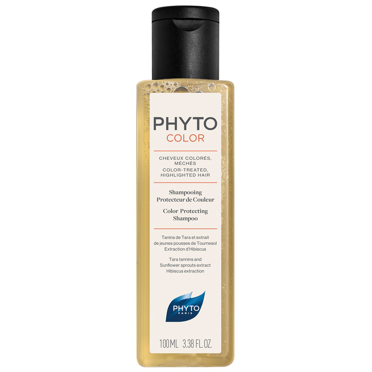 Phyto Шампунь-защита цвета для окрашенных и мелированных волос, 100 мл. фото
