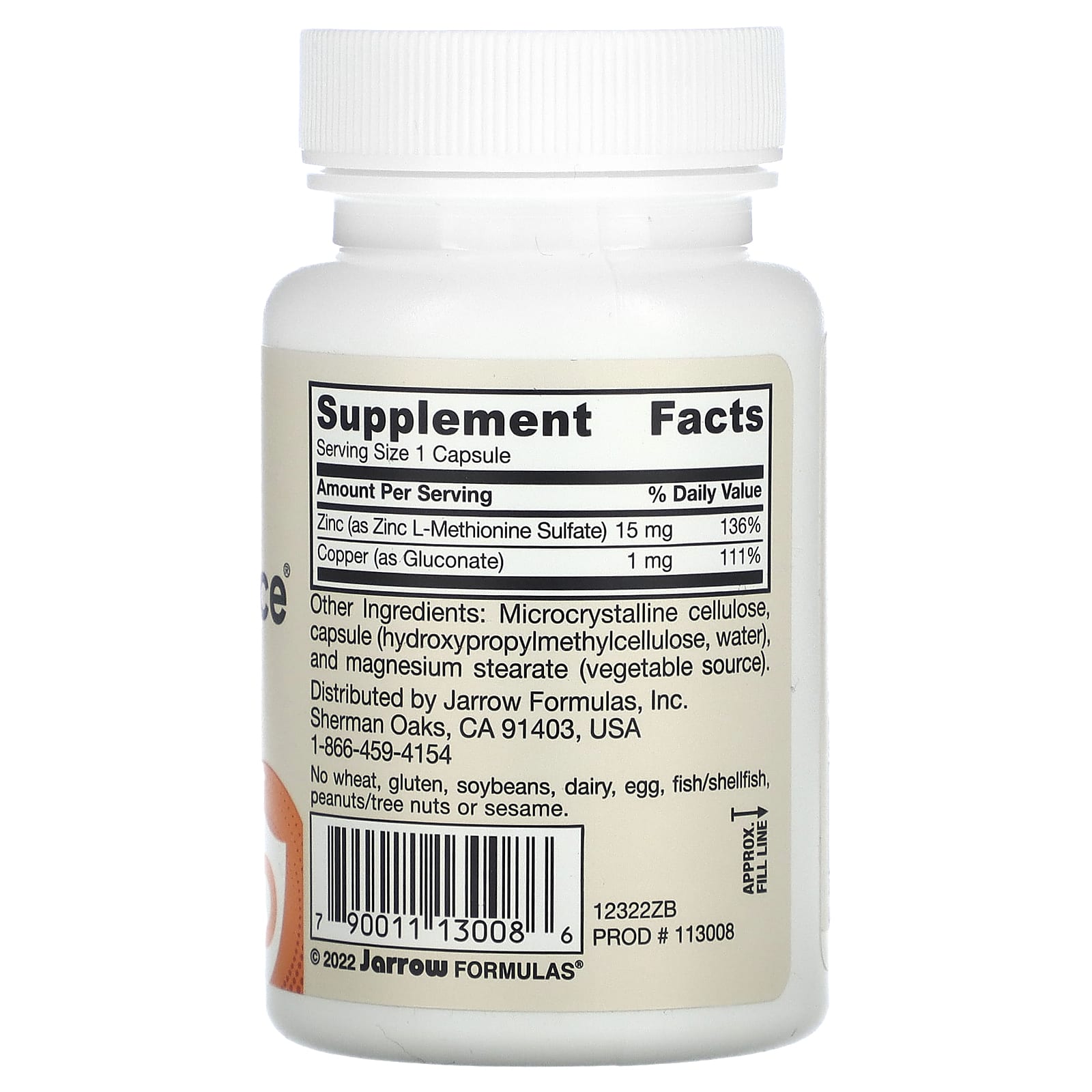  Комплекс Zinc Balance, 100 капсул (JARROW, Иммунитет) фото 1