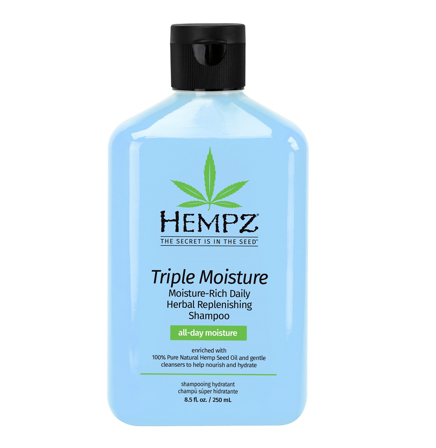 Hempz Растительный шампунь Triple Moisture Replenishing Shampoo, 250 мл (Hempz, Тройное увлажнение)