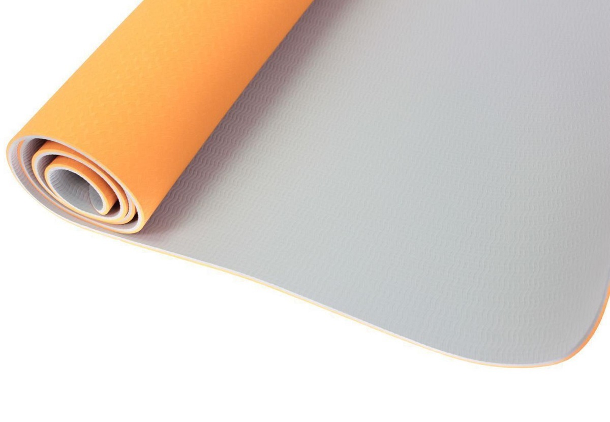  Нескользящий двухслойный коврик для йоги и фитнеса, 183х61х0,6 см (Bradex, ) фото 4