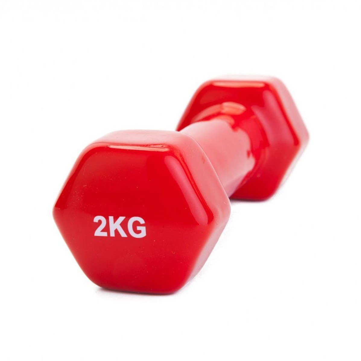Набор обрезиненных гантелей, красные, 2 х 2 кг (Bradex, )  Набор обрезиненных гантелей, красные, 2 х 2 кг (Bradex, ) фото 3