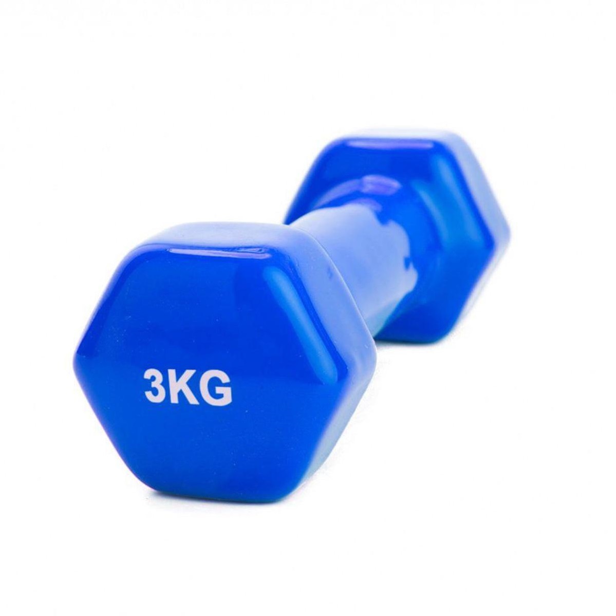  Набор обрезиненных гантелей, синие, 2 х 3 кг (Bradex, ) фото 3