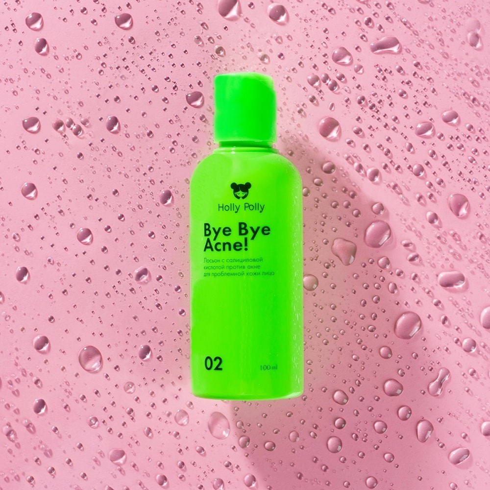 Холли Полли Лосьон с 2% салициловой кислотой против акне и воспалений, 100 мл (Holly Polly, Bye Bye Acne!) фото 8