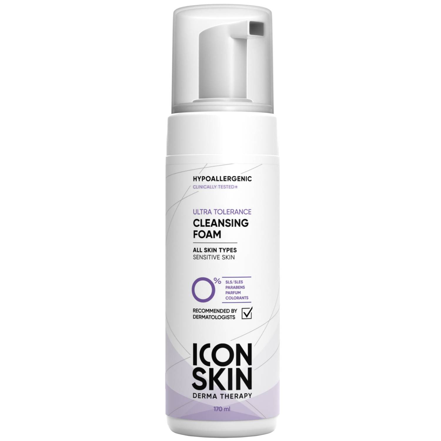 Icon Skin Пенка для умывания для всех типов кожи Ultra Tolerance, 170 мл. фото