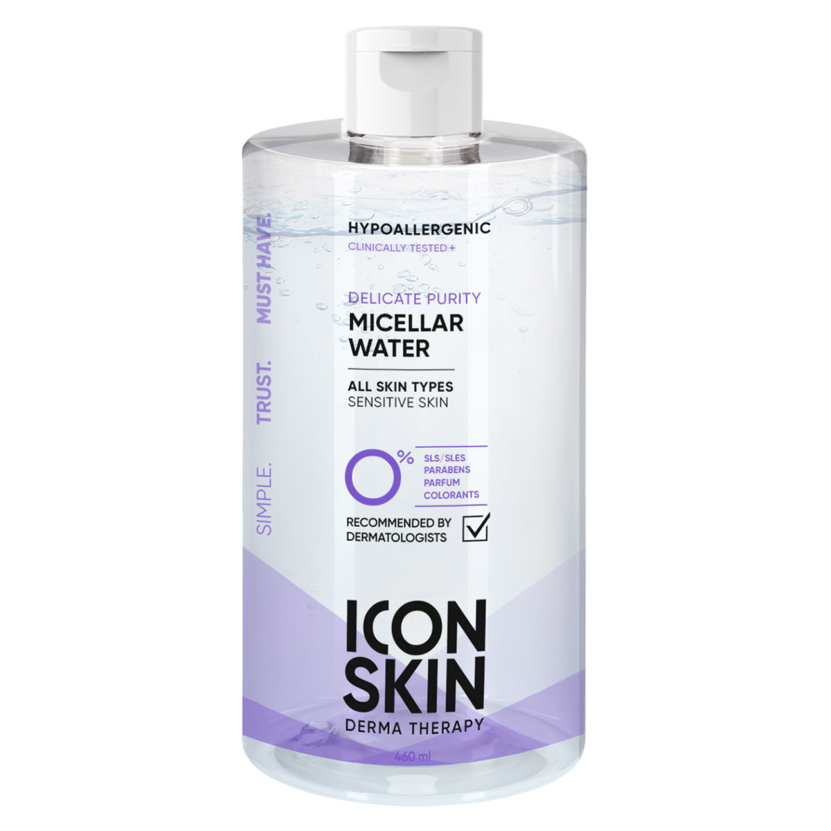 Icon Skin Очищающая мицеллярная вода Delicate Purity, 450 мл (Icon Skin, Derma Therapy) мицеллярная вода icon skin очищающая мицеллярная вода delicate purity