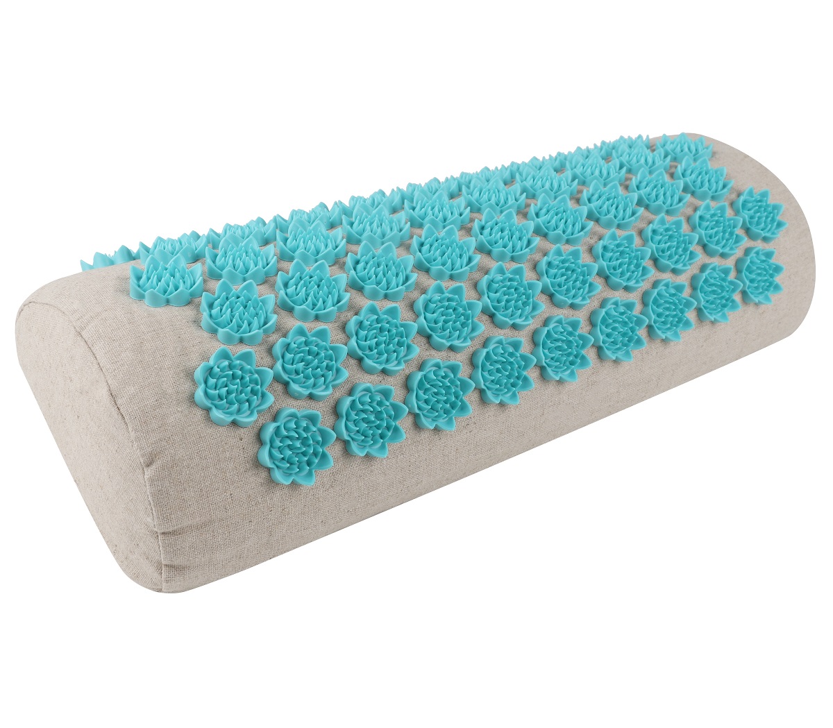 Жезатон Массажный акупунктурный валик EcoLife бирюзовый, 40 х 15 см (Gezatone, Акупунктурные коврики и подушки) фото 2