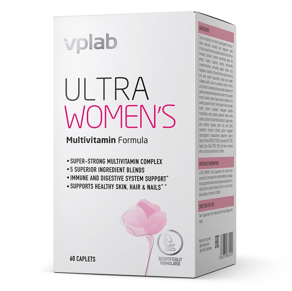 Мультивитаминный комплекс для женщин Multivitamin Formula, 60 таблеток (VPLAB, Ultra Women's)  Мультивитаминный комплекс для женщин Multivitamin Formula, 60 таблеток (VPLAB, Ultra Women's) фото 1