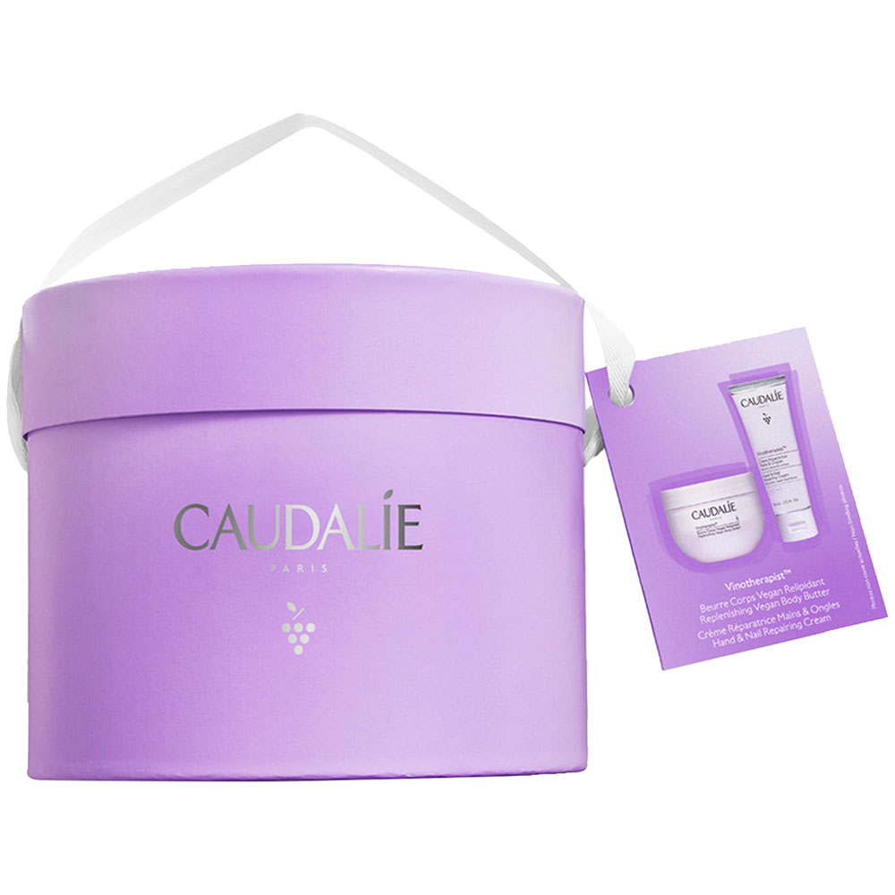 Caudalie Набор для тела (бальзам для тела 250 мл + крем для рук и ногтей 75 мл) (Caudalie, Vinotherapist)