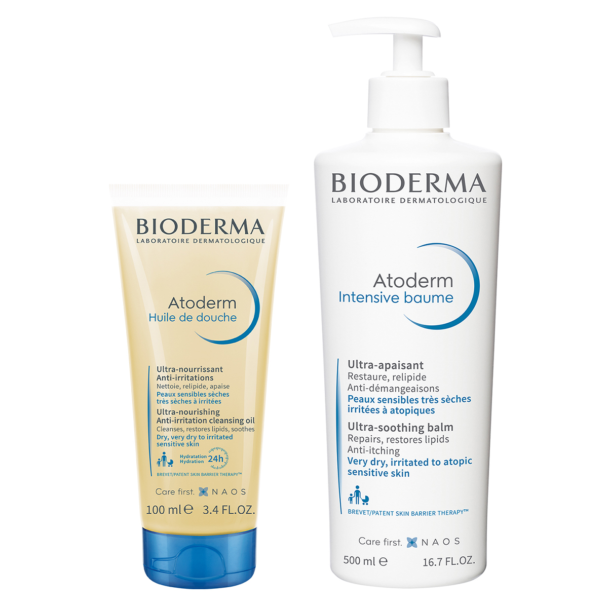 Bioderma Набор средств для сухой, чувствительной, атопичной кожи (Bioderma, Atoderm) бальзам для атопичной кожи bioderma atoderm pp baume ultra nourishing balm 200 мл