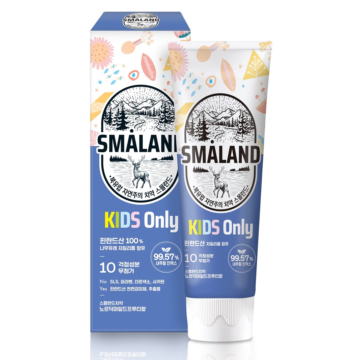 Керасис Детская зубная паста с фруктовым вкусом Smaland Nordic Mild Fruity, 80 г (Kerasys, Dental Clinic) фото 0