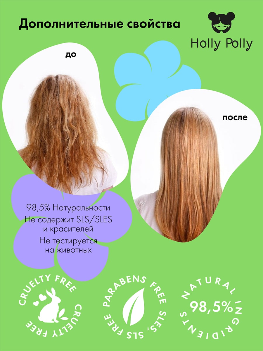 Холли Полли Обновляющий шампунь, 65 мл (Holly Polly, Detox Boss) фото 4