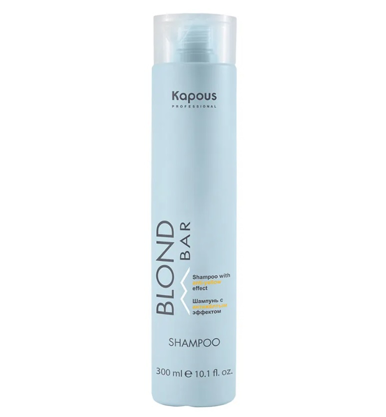 цена Kapous Professional Бессульфатный шампунь с антижелтым эффектом Shampoo with anti yellow effect, 300 мл (Kapous Professional)