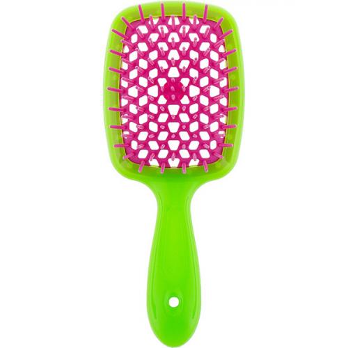 Джанеке Щетка Superbrush с закругленными зубчиками салатово-малиновая, 20,3 х 8,5 х 3,1 см (Janeke, Щетки) фото 0