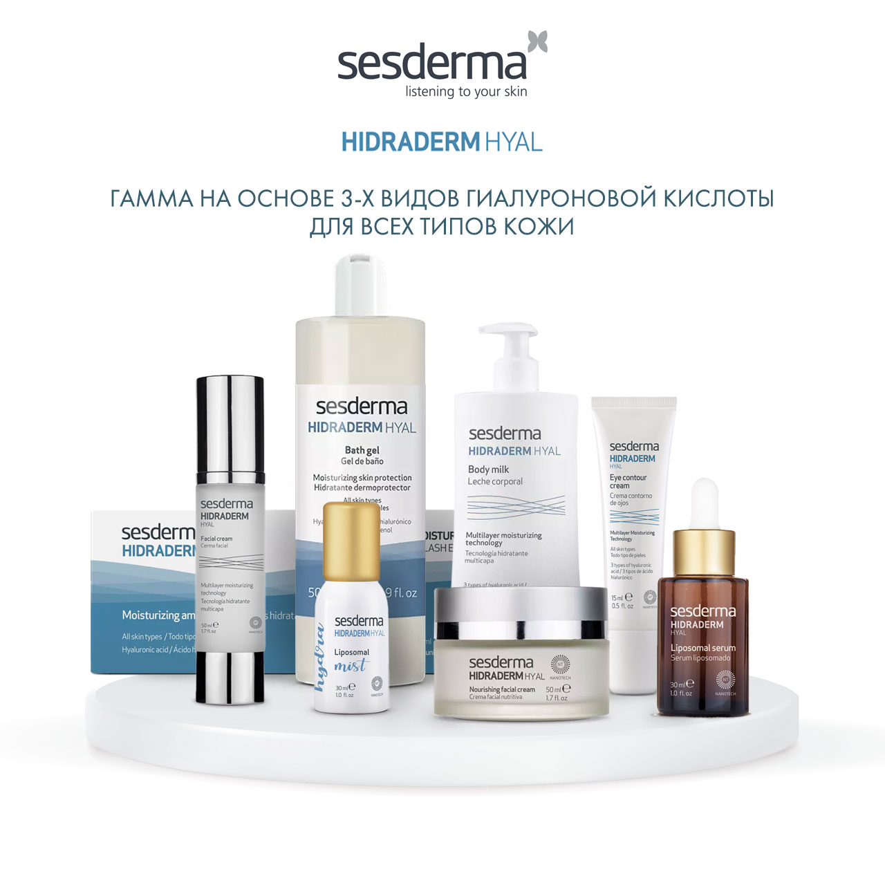 Сесдерма Гель для душа, 500 мл (Sesderma, Hidraderm Hyal) фото 5