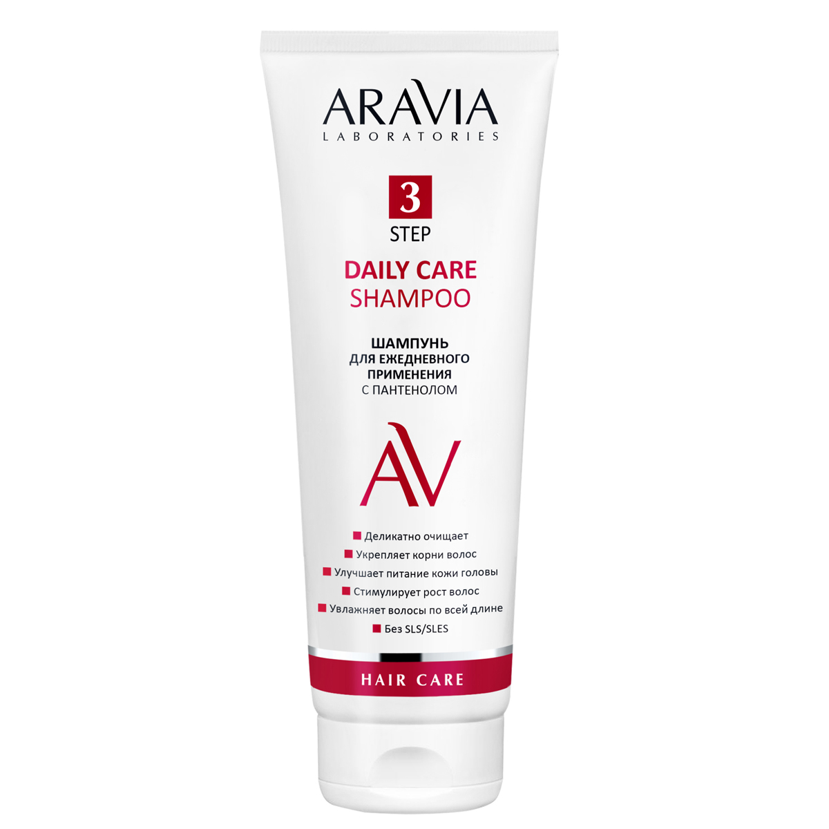 Aravia Laboratories Шампунь для ежедневного применения с пантенолом Daily Care Shampoo, 250 мл (Aravia Laboratories, Уход за волосами) aravia laboratories шампунь биоламинирующий с коллагеном и комплексом аминокислот collagen silk shampoo 250 мл aravia laboratories уход за волосами