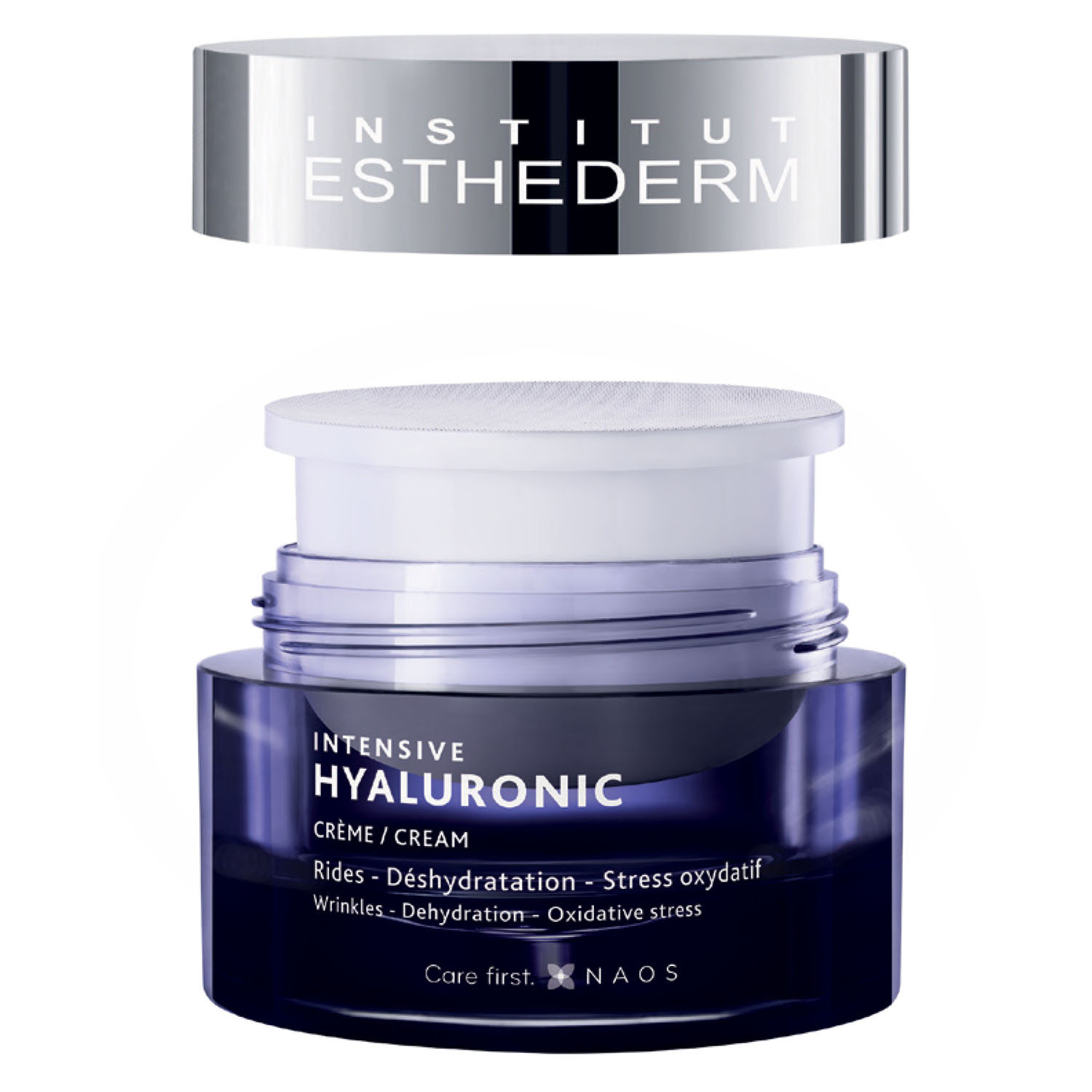 Institut Esthederm Концентрированный гиалуроновый крем Hyaluronic Creme, сменный блок, 50 мл (Institut Esthederm, Intensive) успокаивающий крем institut esthederm sensi creme desensi 50 мл