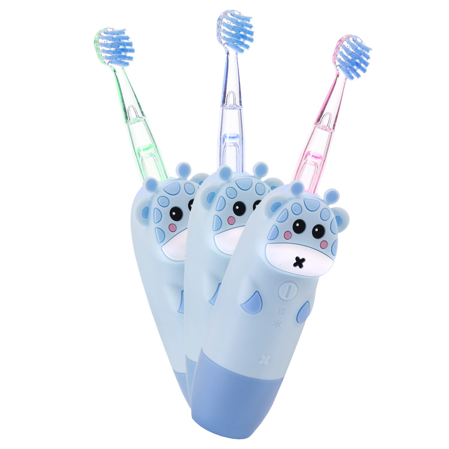  Детская электрическая звуковая зубная щетка RL 025 Baby 1+, голубая, 1 шт (REVYLINE, Электрические зубные щетки) фото 0