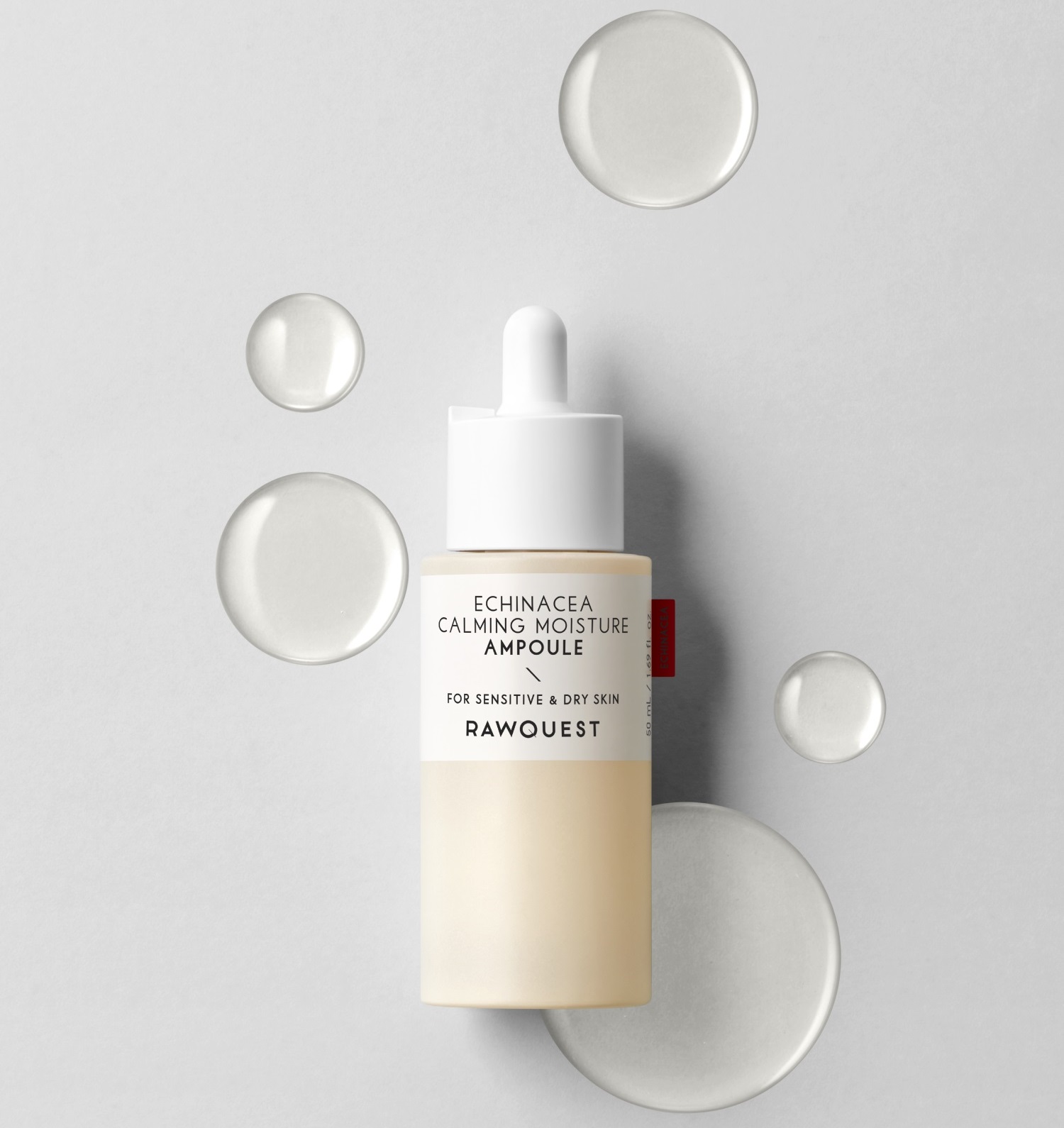 Роуквест Увлажняющая ампульная сыворотка с экстрактом эхинацеи, 50 мл (Rawquest, ) фото 3