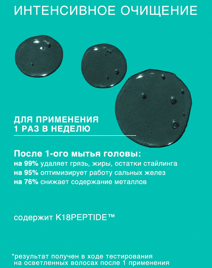 K-18 Бессульфатный детокс-шампунь Peptide Prep, 250 мл (K-18, ) фото 2