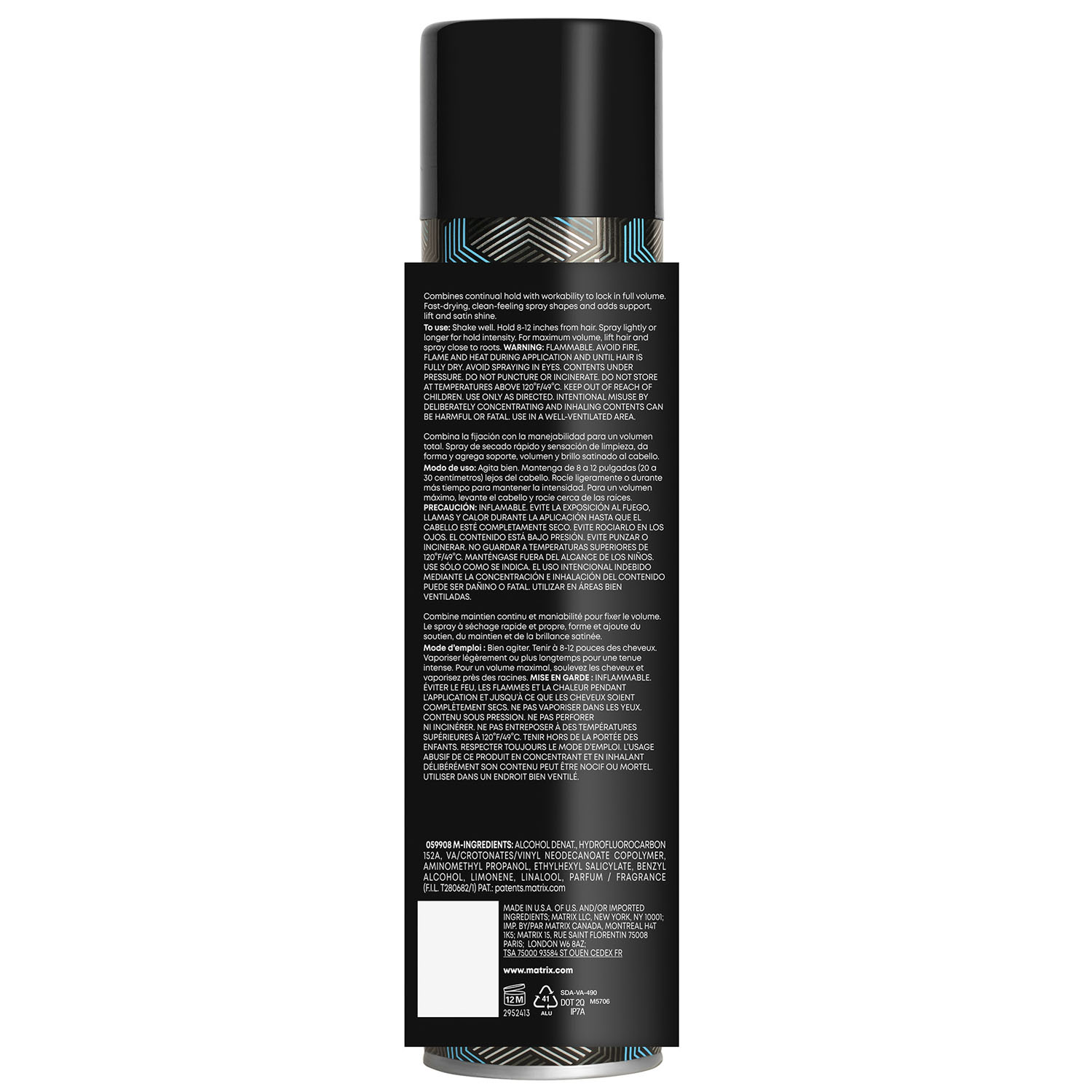 Матрикс Лак-спрей для волос для эластичной фиксации и создания объема Extra Full, 500 мл (Matrix, Стайлинг) фото 10