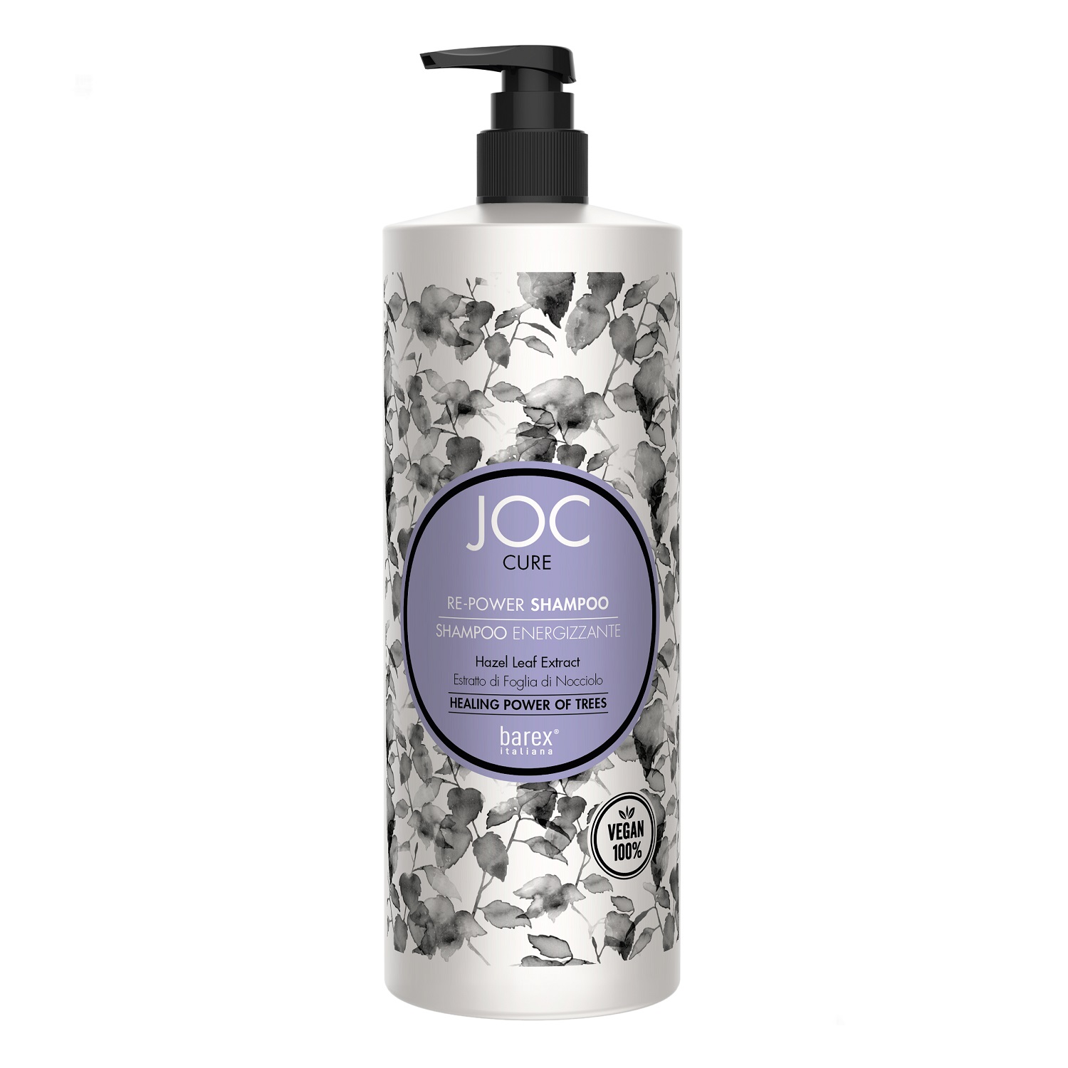 Barex Энергозаряжающий шампунь с экстрактом листьев лесного ореха Re-Power Shampoo, 1000 мл (Barex, Joc Cure)