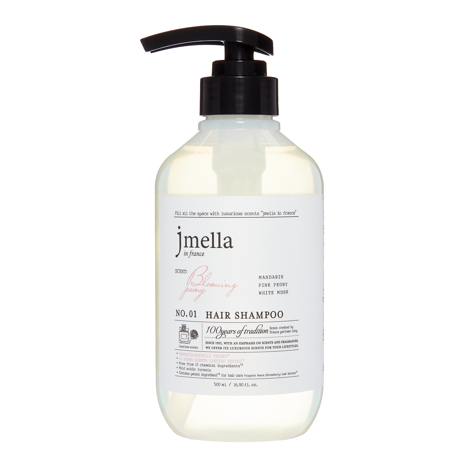 Купить JMELLA Шампунь для волос Мандарин, розовый пион, белый мускус , 500 мл (JMELLA, )
