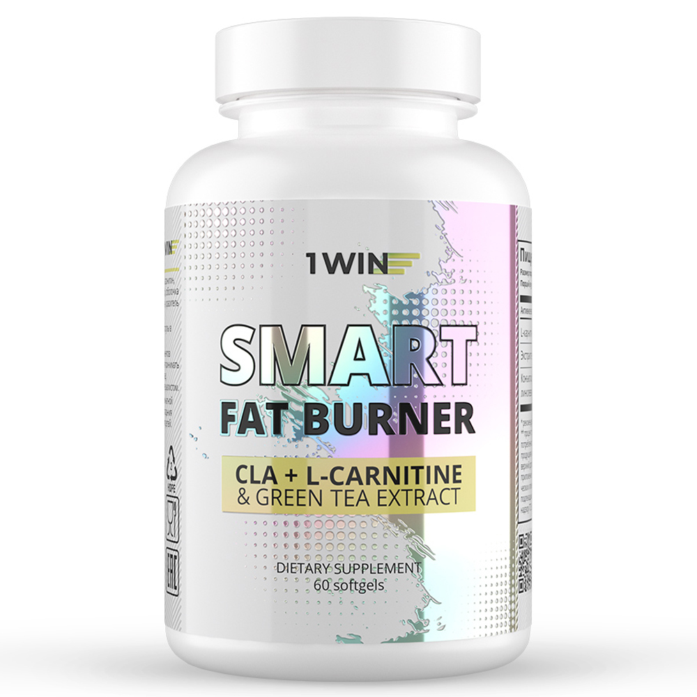  Комплекс для похудения Smart Fat Burner, 60 капсул (1Win, Aminoacid) фото 0