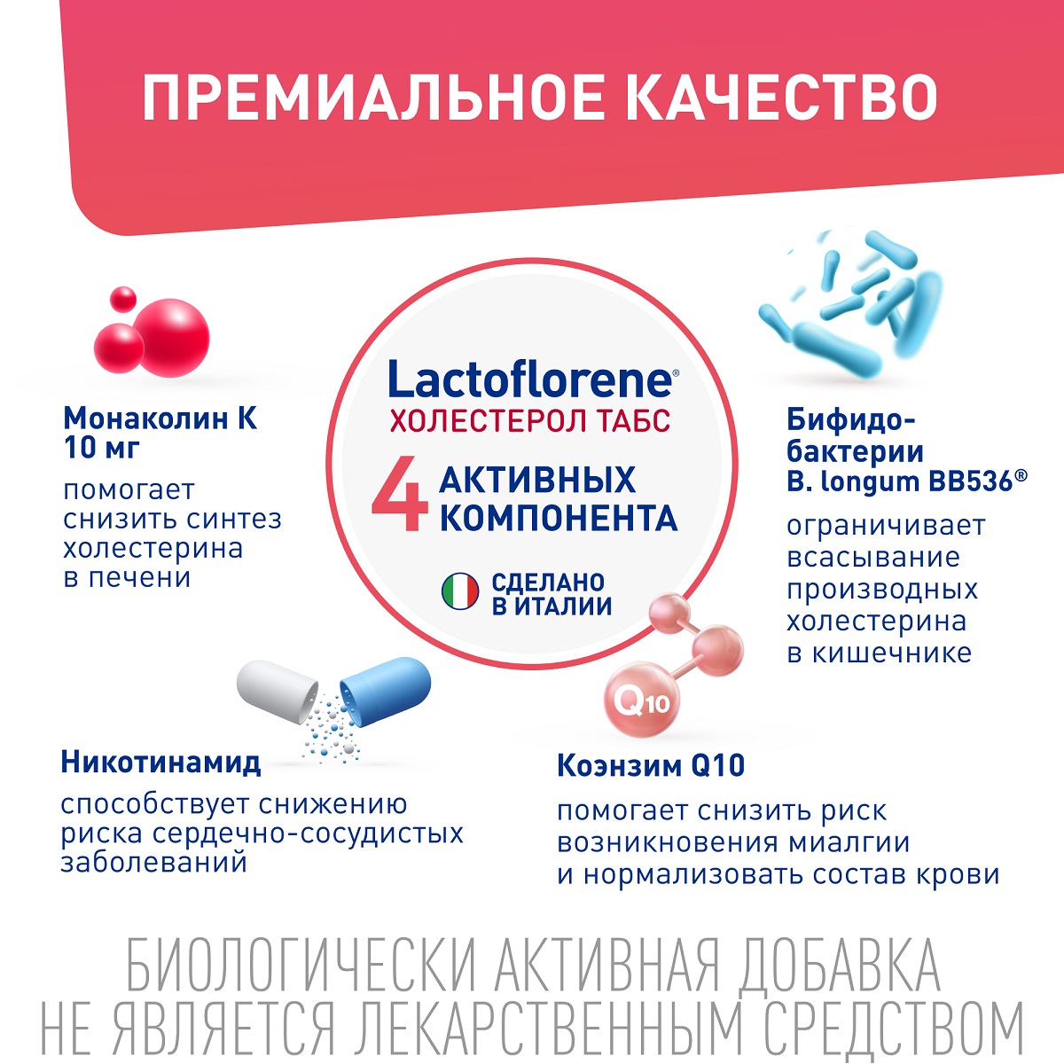 Лактофлорене Пробиотический комплекс «Холестерол табс», 30 таблеток (Lactoflorene, ) фото 3