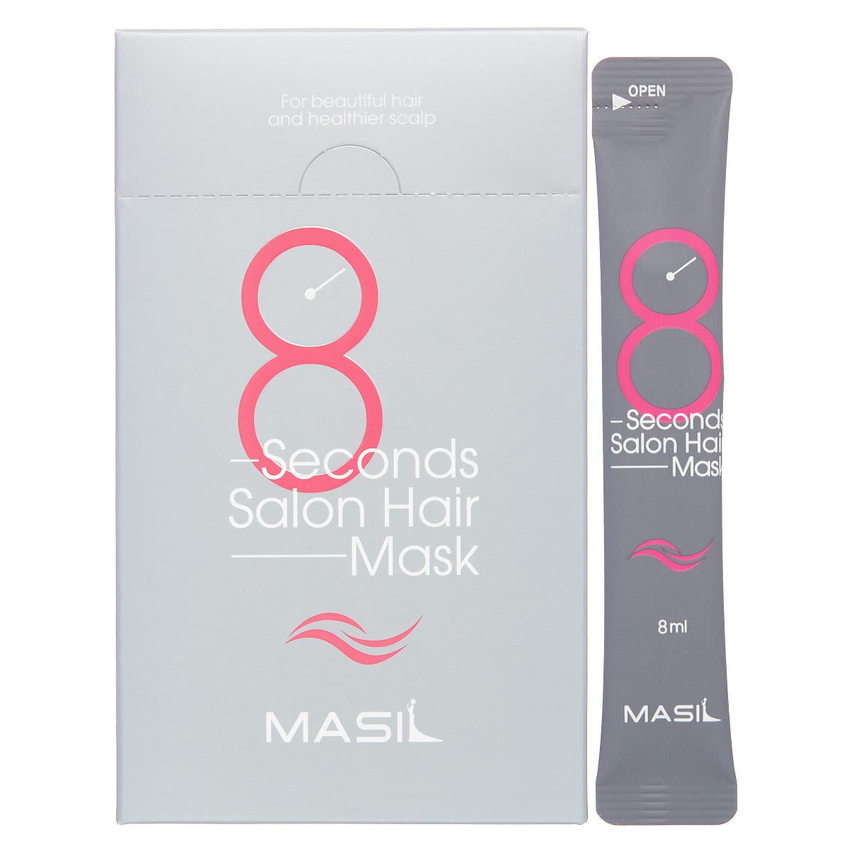 цена Masil Маска для быстрого восстановления волос 8 Seconds Salon Hair Mask, 20 х 8 мл (Masil, )