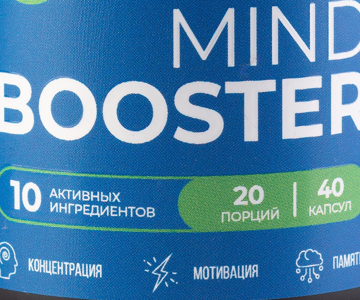 Ноотериа Лабс Комплекс для работоспособности, памяти и концентрации MindBooster, 40 капсул (Nooteria Labs, ) фото 2