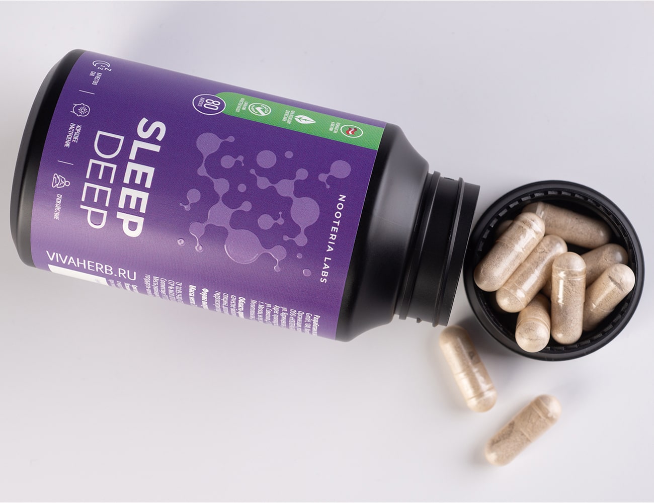 Ноотериа Лабс Комплекс Sleep Deep, 80 капсул (Nooteria Labs, ) фото 1