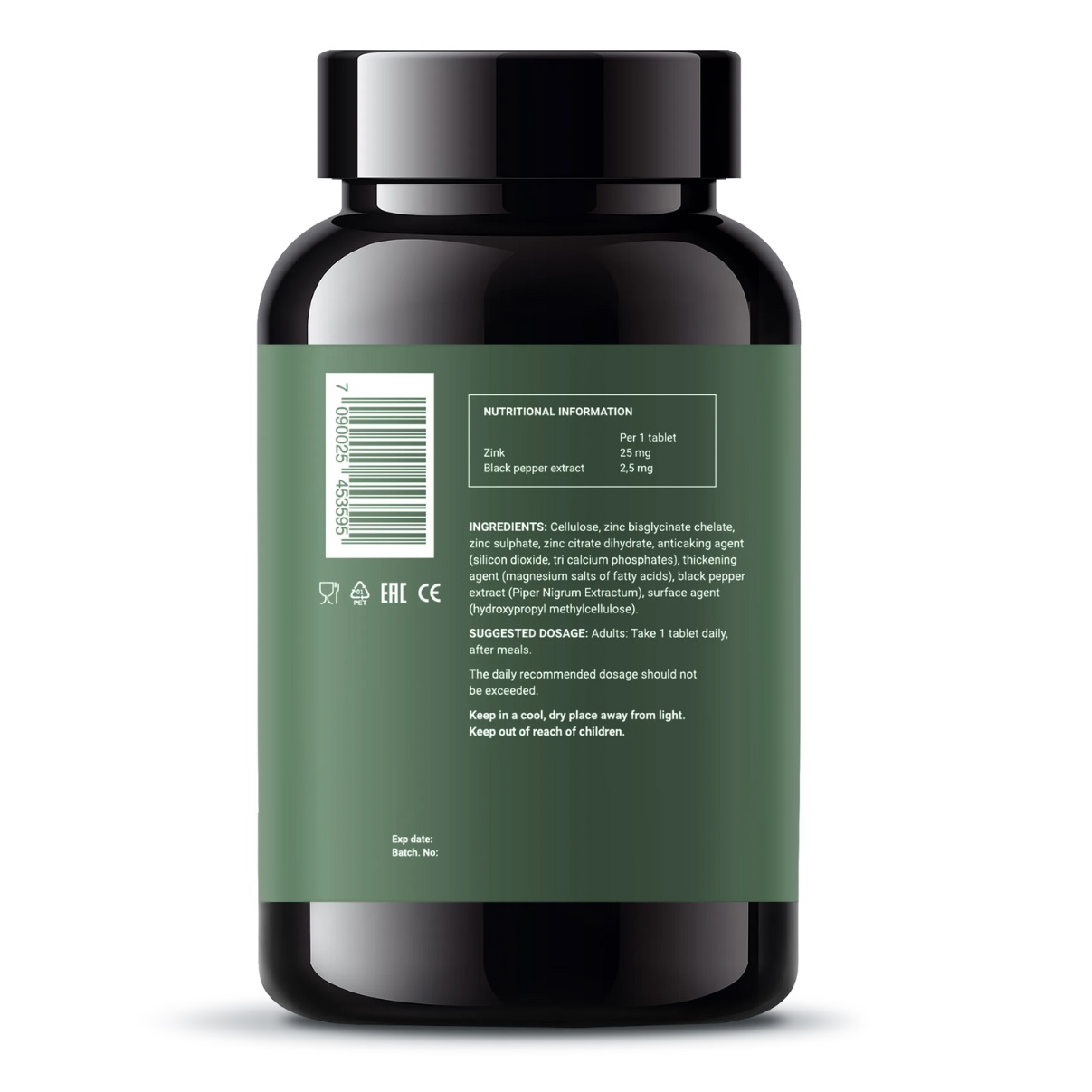 Норвегиан Фиш Ойл Биоактивный комплекс цинка, 90 таблеток (Norwegian Fish Oil, Витамины) фото 1