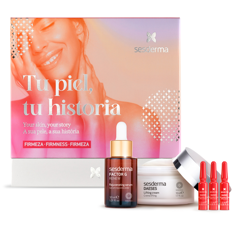 Sesderma Набор (сыворотка омолаживающая 30 мл + лифтинг-крем подтягивающий 50 мл + сыворотка с мгновенным эффектом лифтинга 2шт х 1, 5 мл) (Sesderma, Factor G), Испания  - Купить