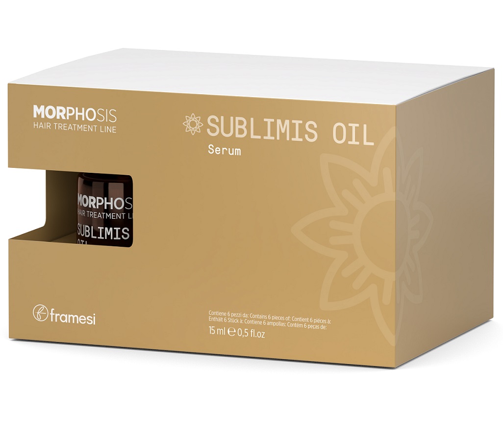  Сыворотка на основе арганового масла Sublimis Oil Serum, 6 х 15 мл (FRAMESI, Morphosis) фото 0