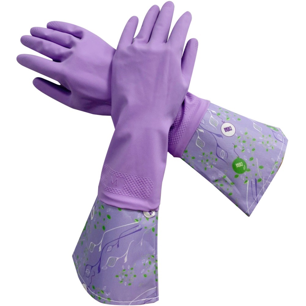Meine Liebe Универсальные хозяйственные латексные перчатки с манжетой Чистенот, размер M (Meine Liebe, Уборка) цена и фото