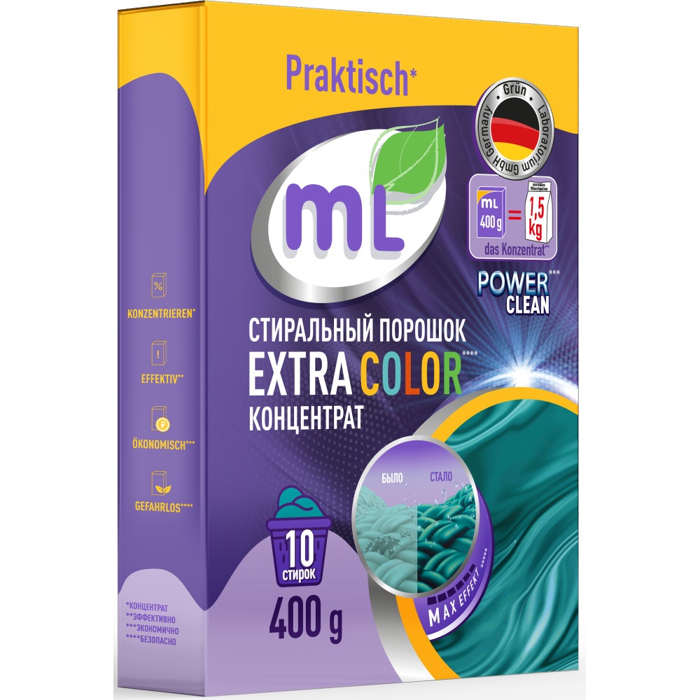 Майне Либе Стиральный порошок-концентрат для цветного белья Extra Color, 400 г (Meine Liebe, Стирка) фото 0