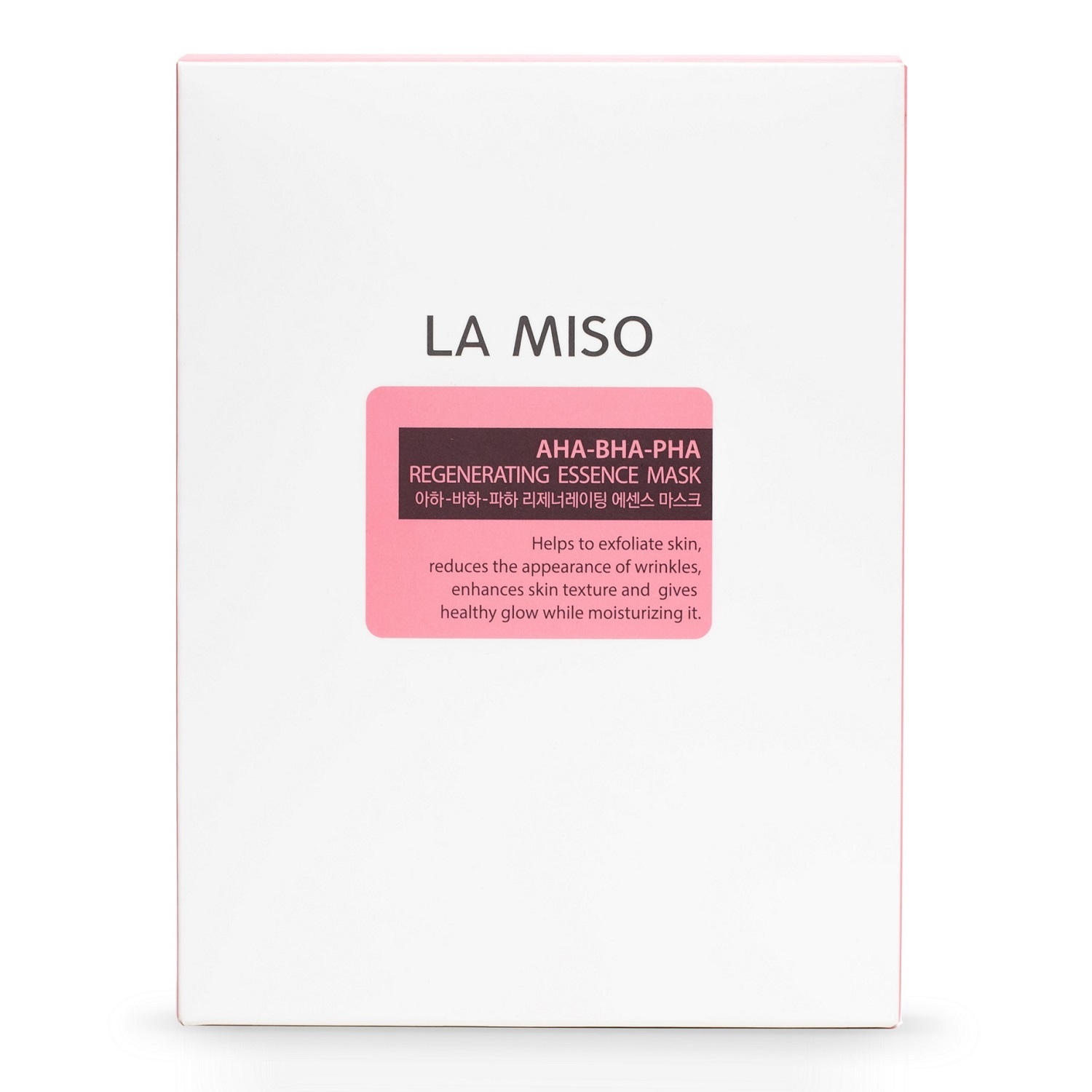 LA MISO Ампульная обновляющая маска с кислотами Regenereting Essence Mask, 28 г (LA MISO, Уход)