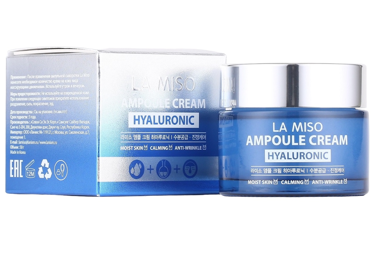  Ампульный крем с гиалуроновой кислотой Ampoule Cream Hyaluronic, 50 г (LA MISO, Уход) фото 0