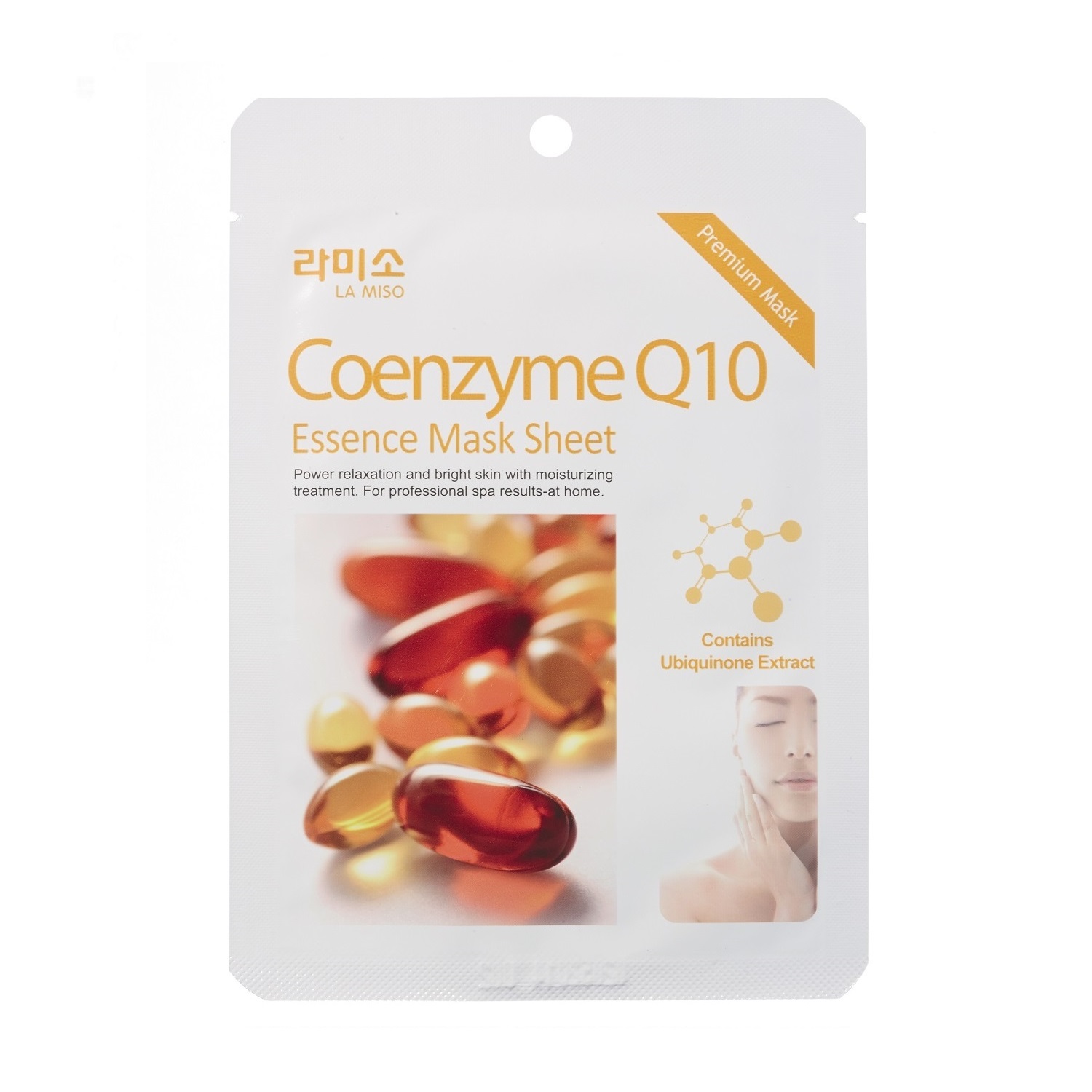

LA MISO Тканевая маска с экстрактом коэнзима Q10, 21 г (LA MISO, Уход), Уход