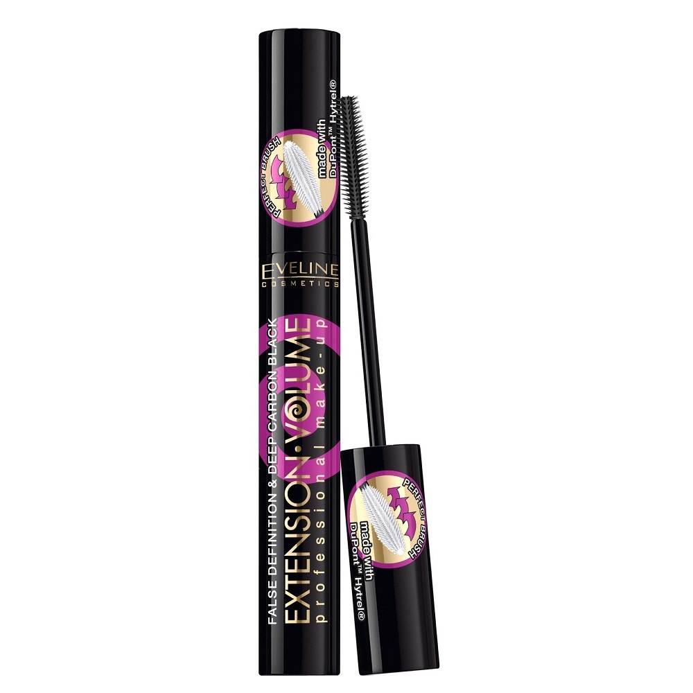 Эвелин Косметикс Тушь для ресниц экстремальный объем и удлинение Extension Volume Professional Carbon Black, 10 мл (Eveline Cosmetics, Декоративная косметика) фото 0