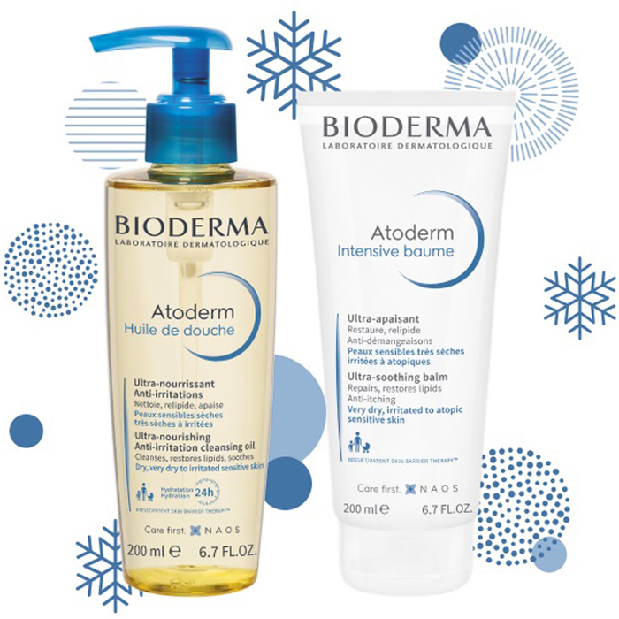 Bioderma Набор Защита и увлажнение сухой, чувствительной и атопичной кожи (Bioderma, Atoderm)