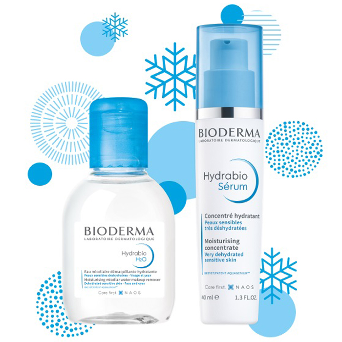 Bioderma Набор Очищение и уход за обезвоженной кожей (Bioderma, Hydrabio) сыворотка 7 days mbw на 1% h2o для лица увлажняющая
