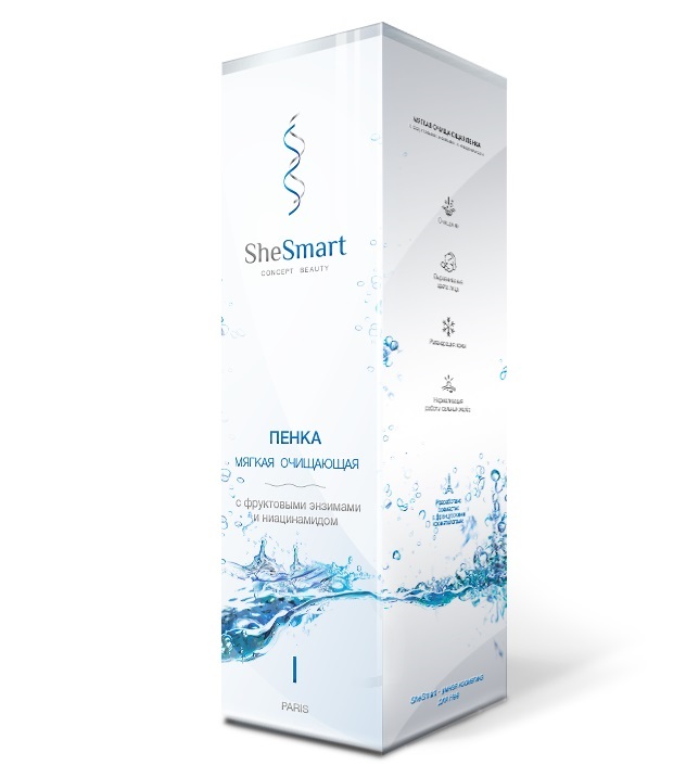 Ши Смарт Очищающая пенка для умывания с фруктовыми энзимами и ниацинамидом, 150 мл (She Smart, ) фото 1