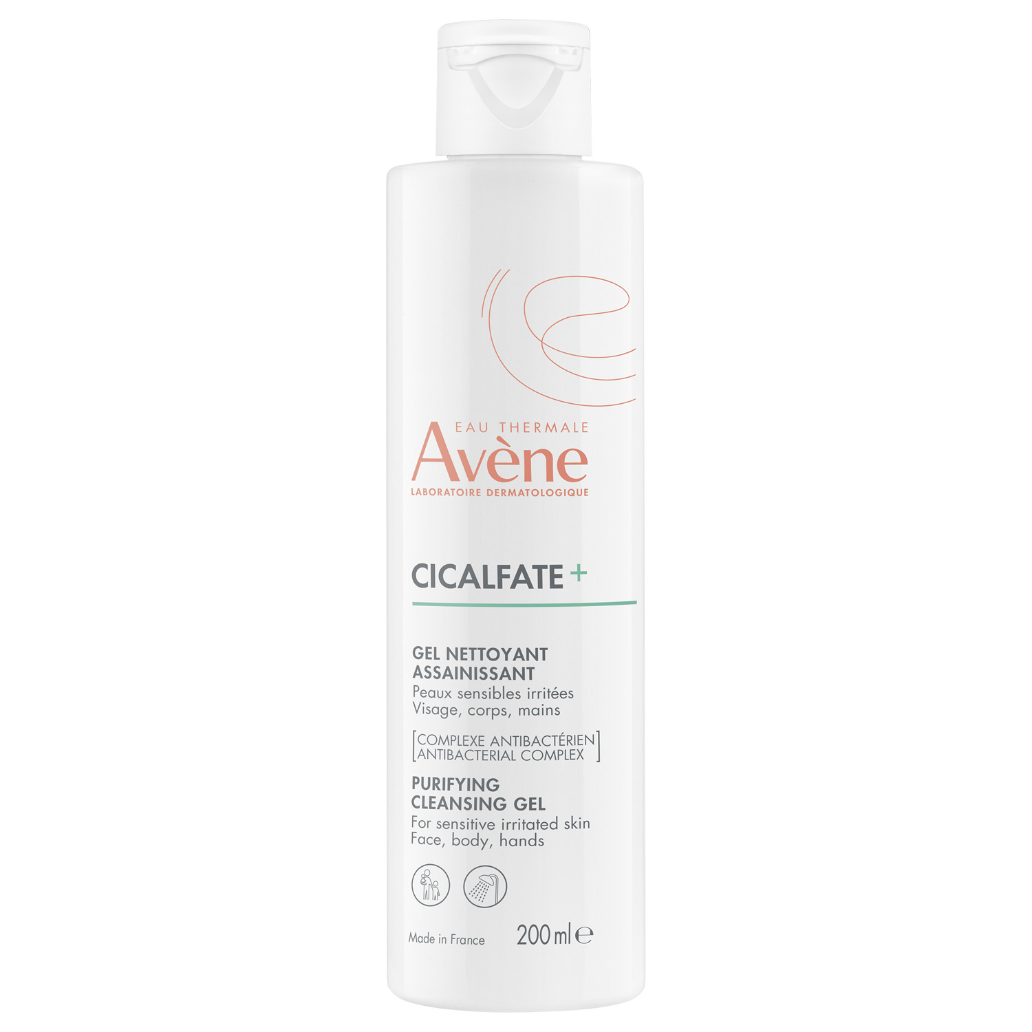 Купить Avene Очищающий гель для чувствительной и раздраженной кожи, 200 мл (Avene, Cicalfate), Франция