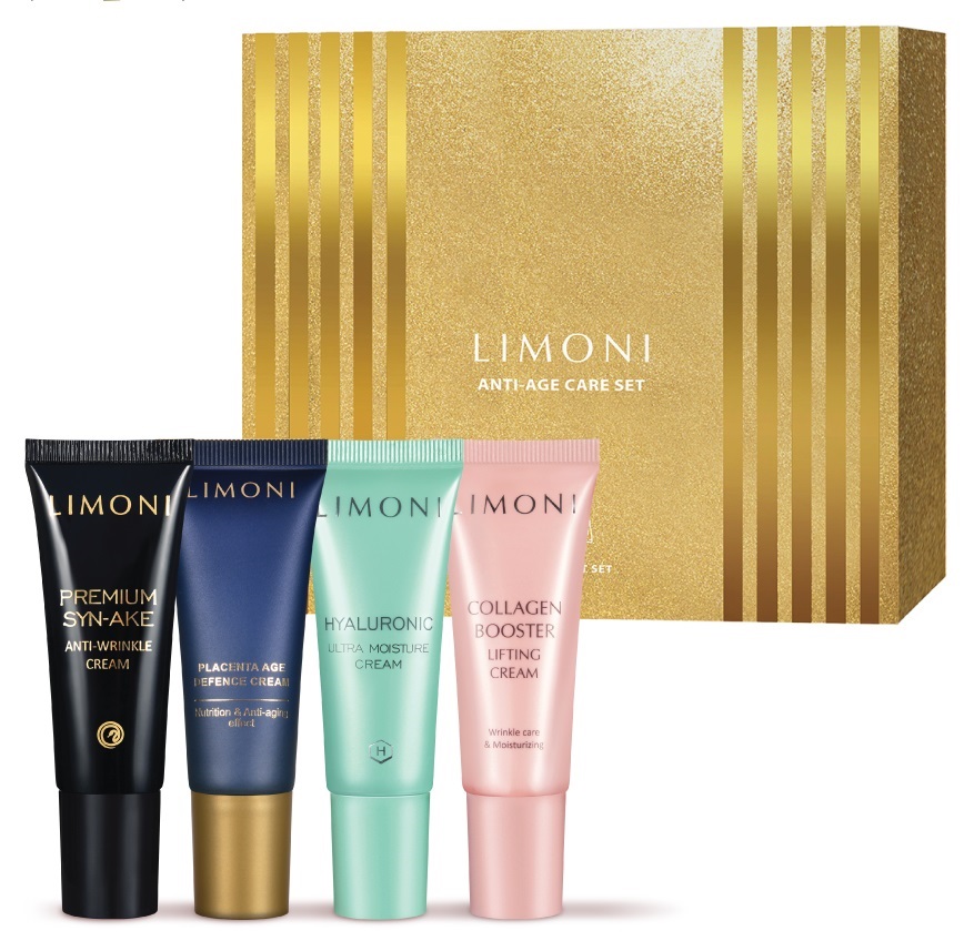 Лимони Подарочный дорожный набор Anti-Age Care Set, 4 х 25 мл (Limoni, Наборы) фото 0