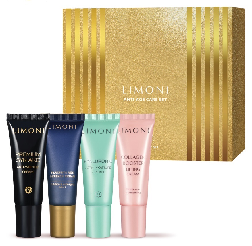 Limoni Подарочный дорожный набор Anti-Age Care Set, 4 х 25 мл (Limoni, Наборы)