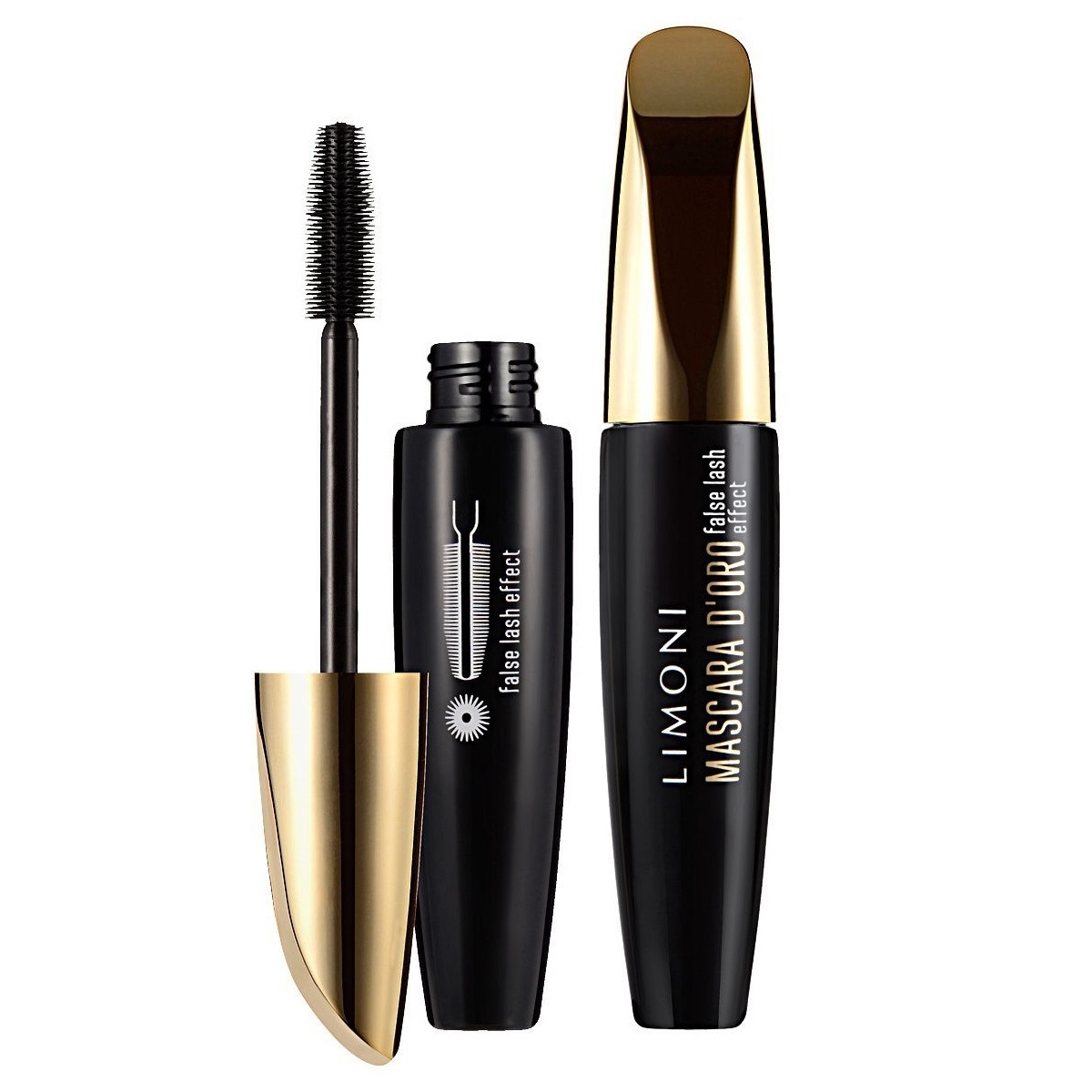 Лимони Тушь с эффектом накладных ресниц Mascara D'oro черная, 12 г (Limoni, Make Up) фото 0