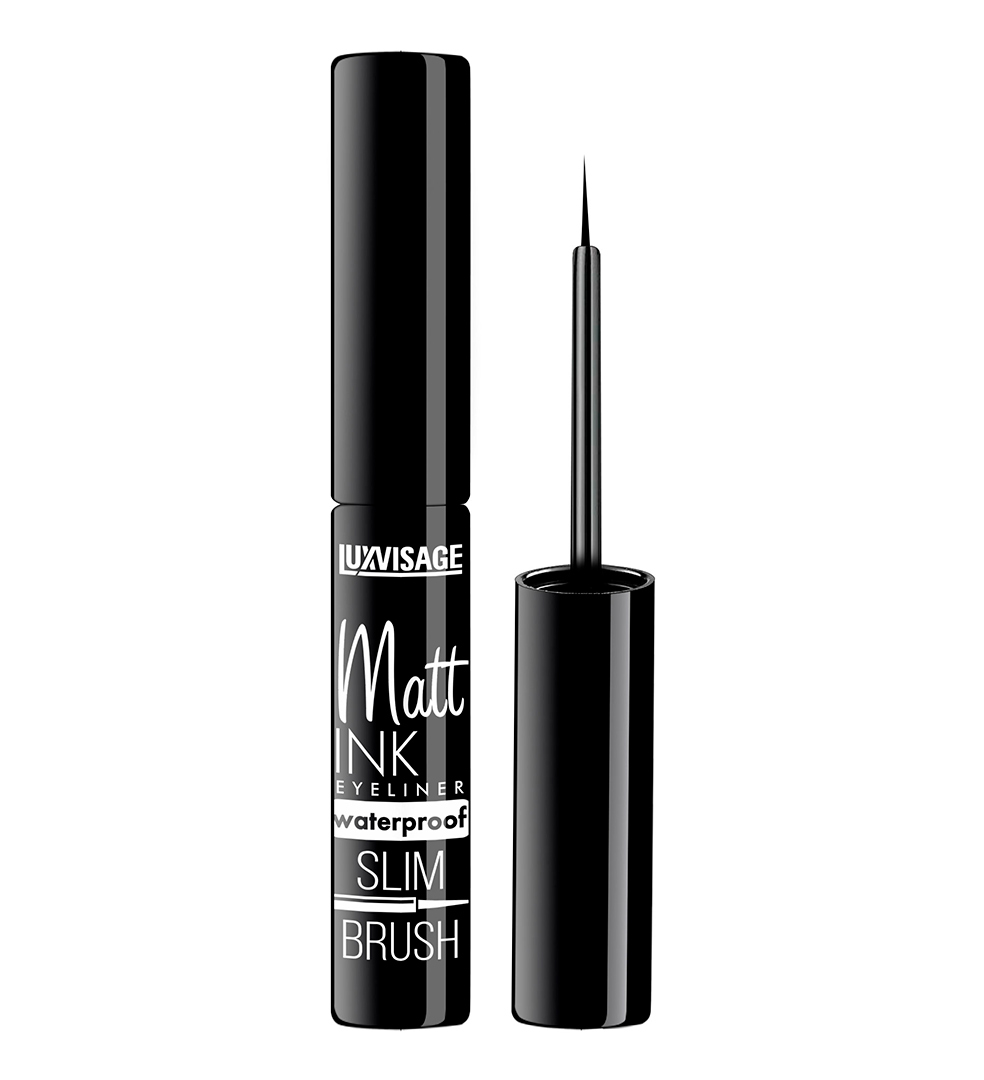 Люксвизаж Подводка для глаз Matt Ink Waterproof черная, 4 г (Luxvisage, Глаза) фото 0