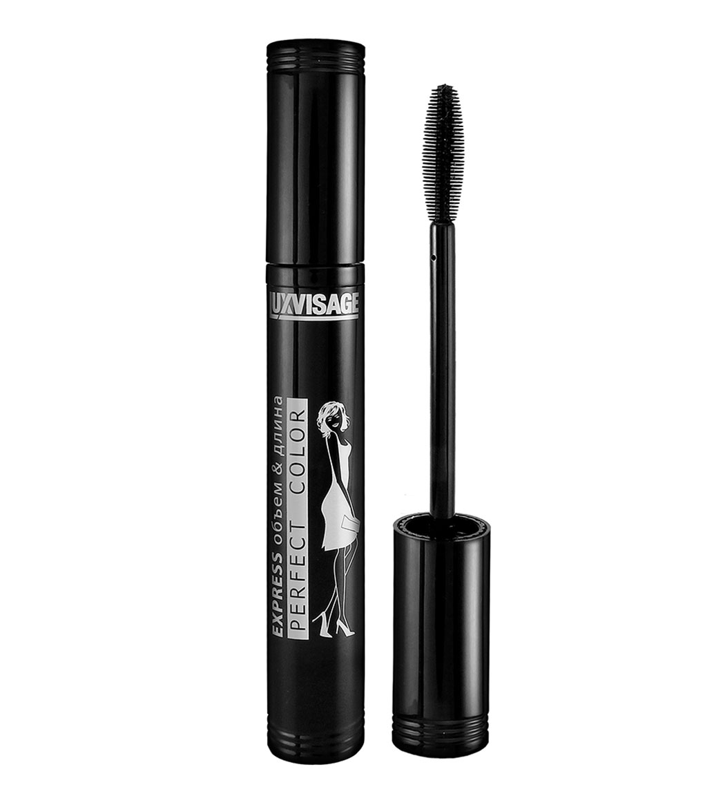 Люксвизаж Тушь для ресниц Perfect Color Express для объема и длины черная, 9 г (Luxvisage, Глаза) фото 0