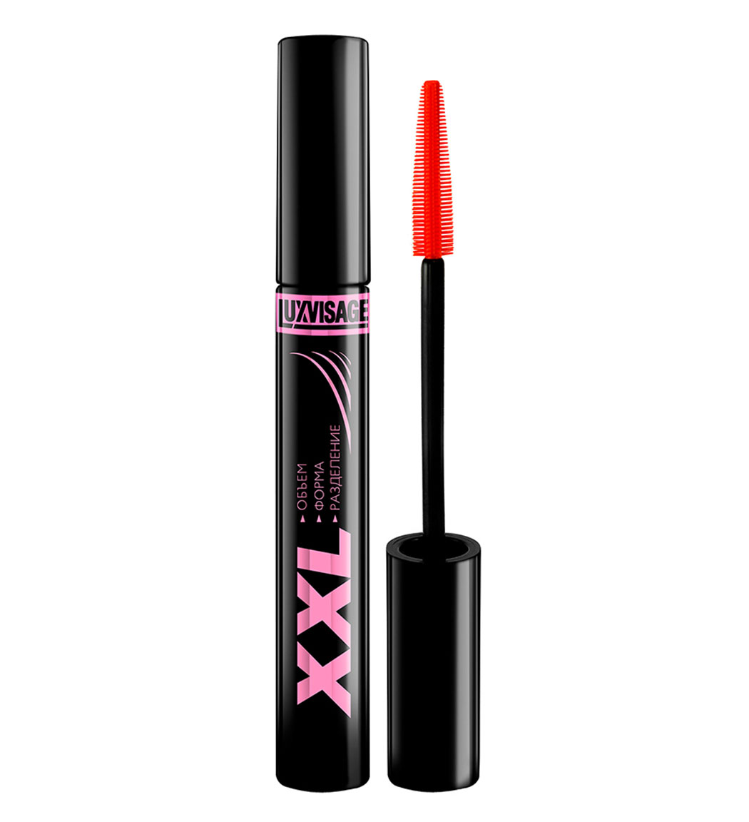 Люксвизаж Тушь для ресниц XXL объем-форма-разделение черная, 9 г (Luxvisage, Глаза) фото 0